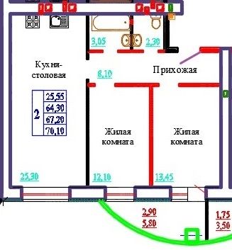 Продажа 2-комнатной новостройки, Иваново, Самоцветы мкр,  3