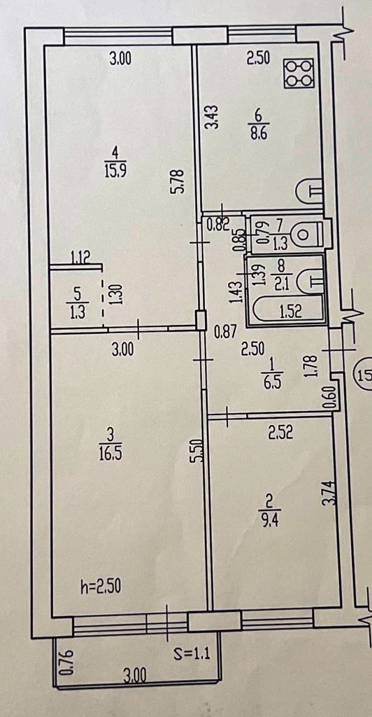 Продажа 3-комнатной квартиры, Брянск, Вокзальная ул,  164