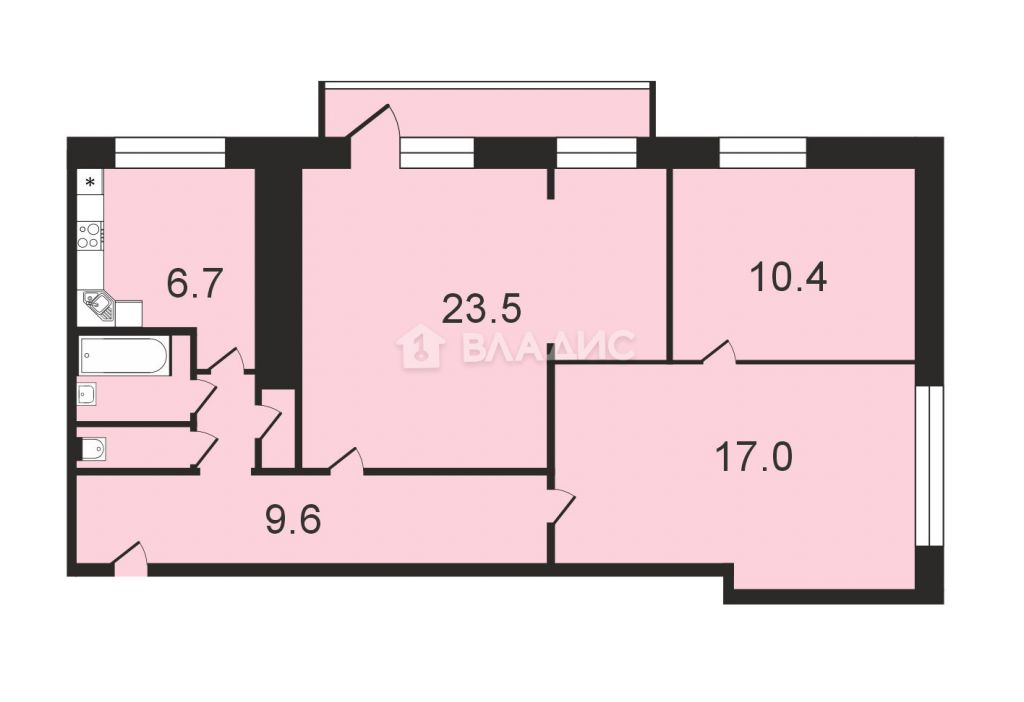 Продажа 3-комнатной квартиры, Москва, Люсиновская ул,  64к1