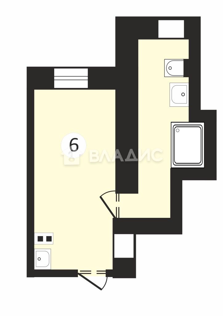 Продажа 1-комнатной квартиры, Москва, Красина ул,  7С1