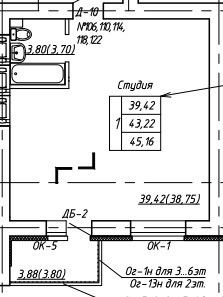 Продажа 1-комнатной новостройки, Оренбург, Уральская ул,  2Д