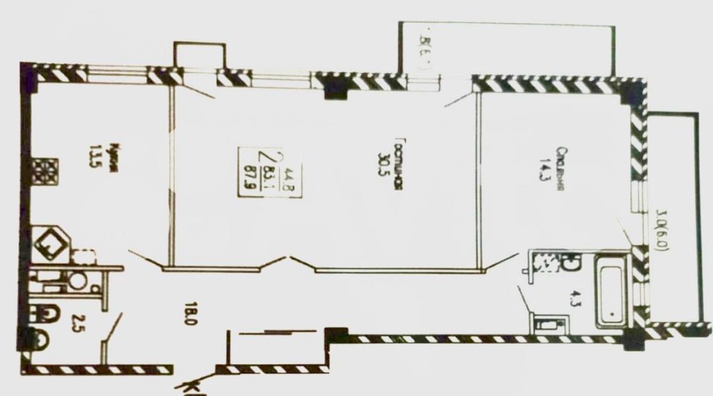 Продажа 2-комнатной квартиры, Пятигорск, Пестова ул,  3