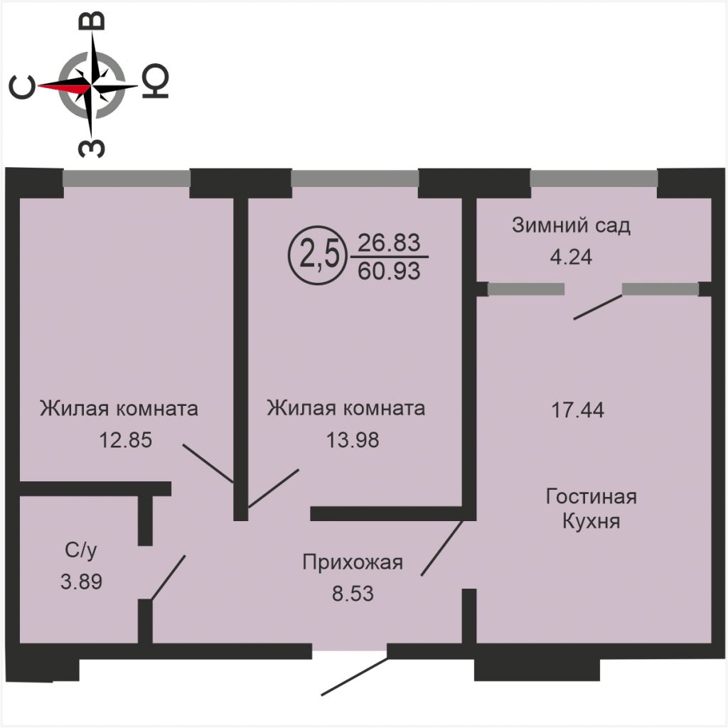 Продажа 3-комнатной новостройки, Оренбург, Комсомольская ул,  198