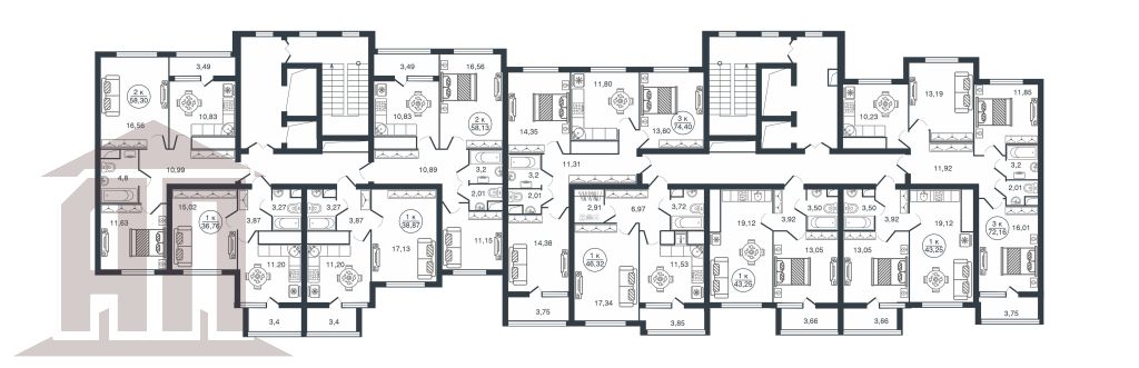 Продажа 3-комнатной новостройки, Тверь, Левитана ул,  70А