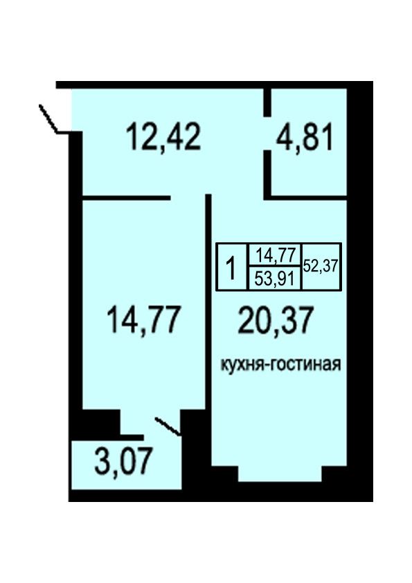 Продажа 2-комнатной новостройки, Оренбург, Неплюева ул,  2