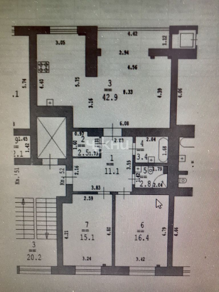 Продажа 3-комнатной квартиры, Нижний Новгород, Большая Покровская ул,  93Б