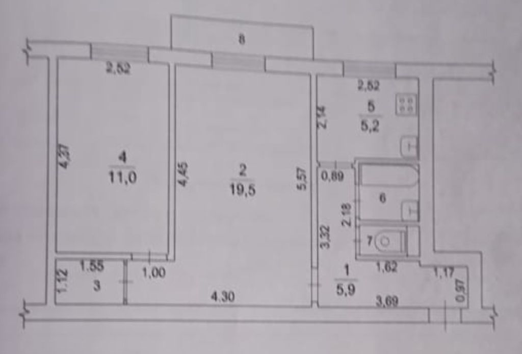 Продажа 2-комнатной квартиры, Беляная Гора, Беляная Гора,  13