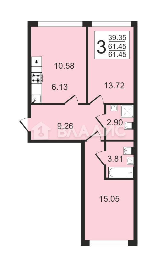 Продажа 3-комнатной квартиры, Балашиха, улица бояринова,  19