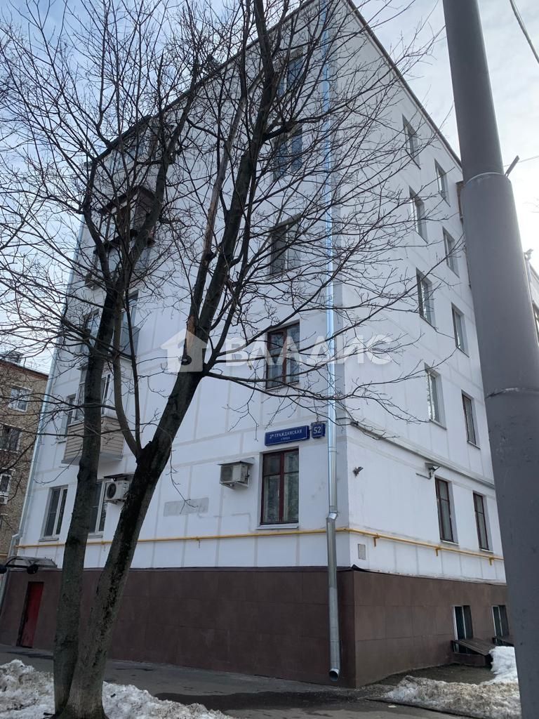 Продажа 3-комнатной квартиры, Москва, 3-я гражданская улица,  52