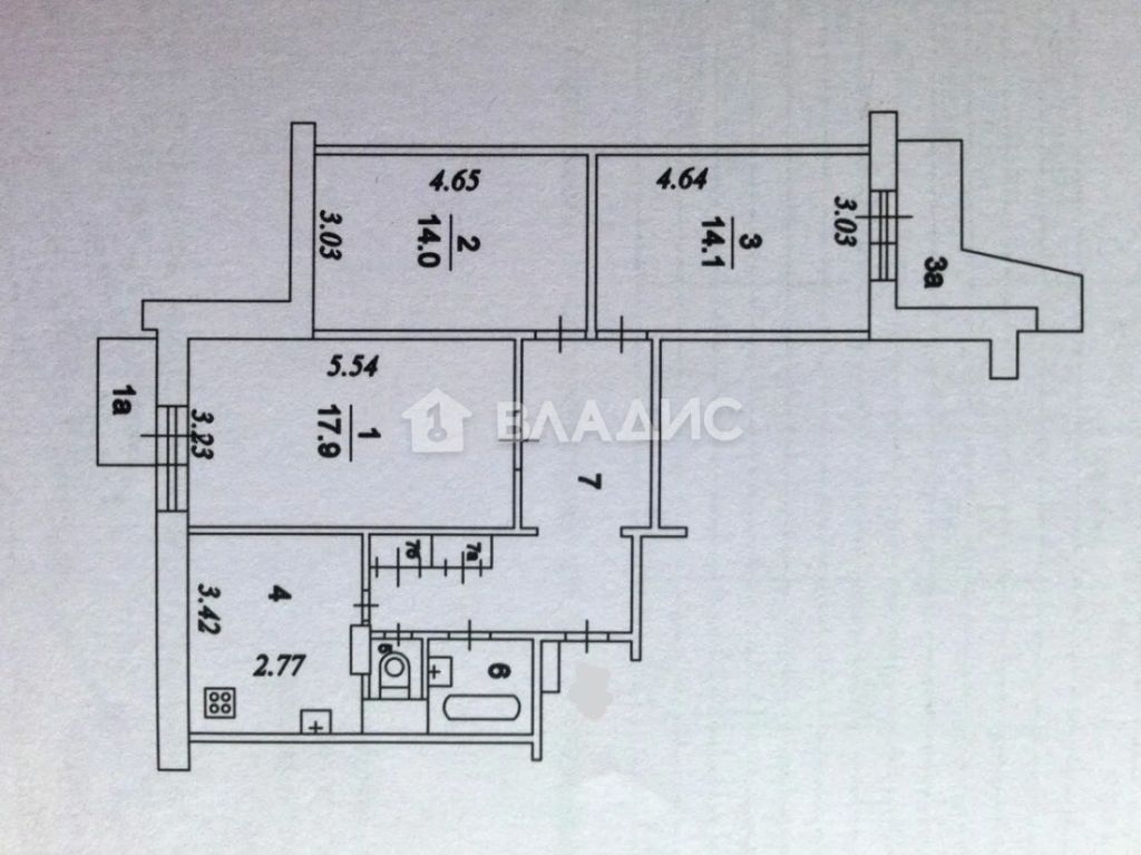 Продажа 3-комнатной квартиры, Москва, Осенняя ул,  26