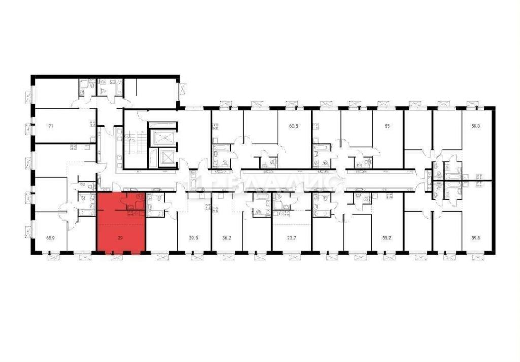 Продажа 1-комнатной квартиры, Люберцы, жилой комплекс люберцы парк,  8