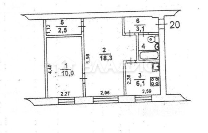 Продажа 2-комнатной квартиры, Лыткарино, Октябрьская ул,  17