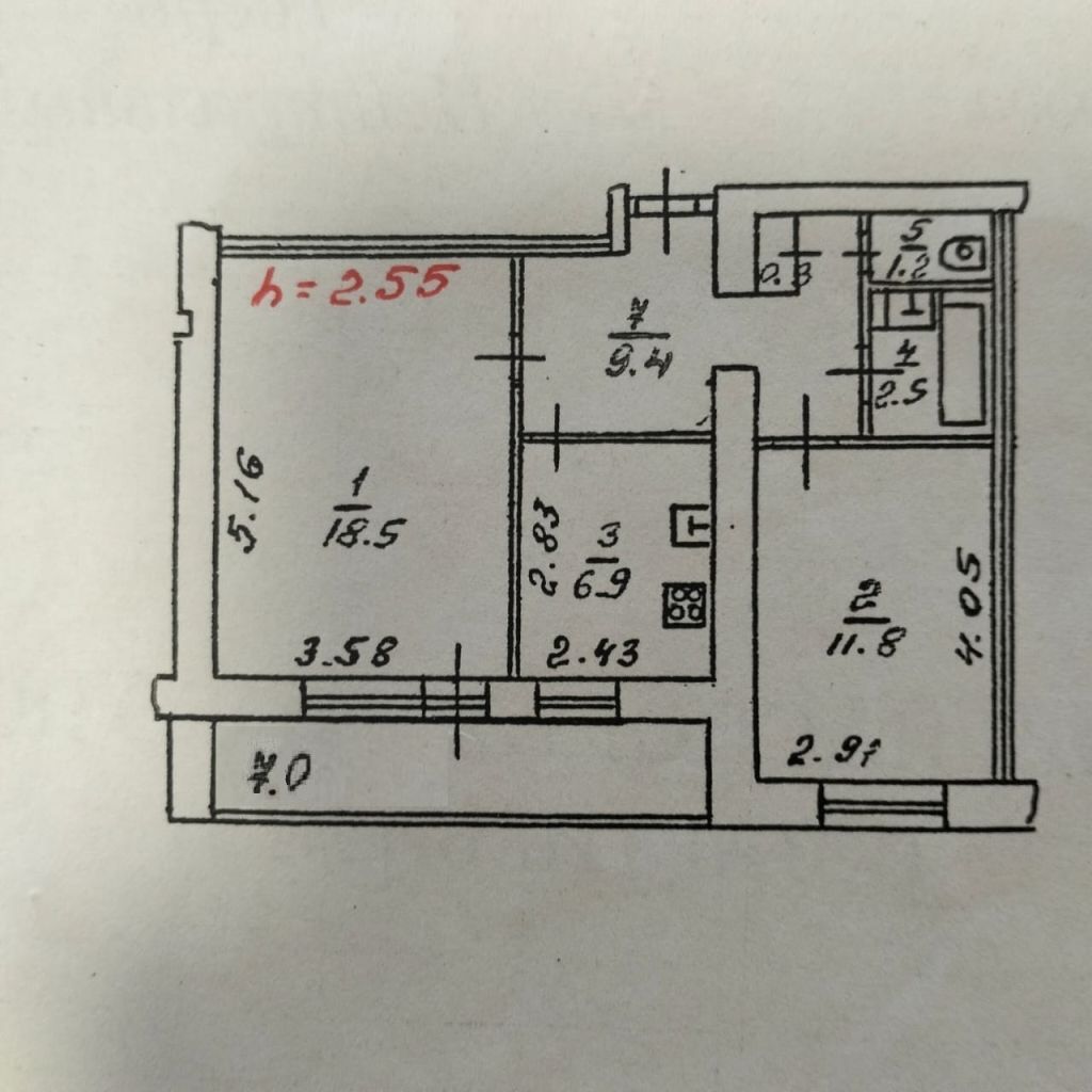 Продажа 2-комнатной квартиры, Тверь, Тверской пр-кт,  5