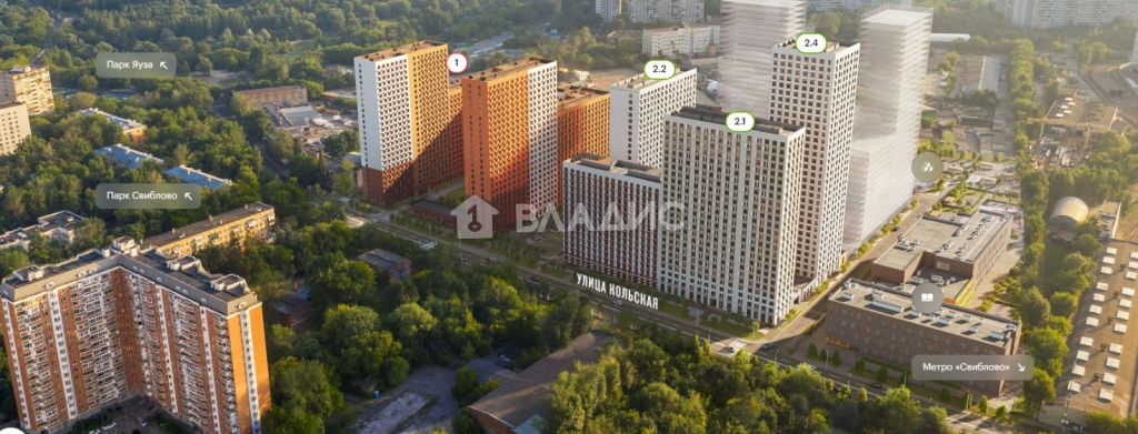 Продажа 3-комнатной новостройки, Москва, жилой комплекс кольская 8,  2.2