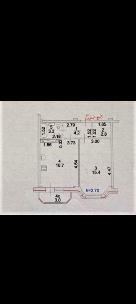 Продажа 1-комнатной квартиры, Батайск, Речная ул