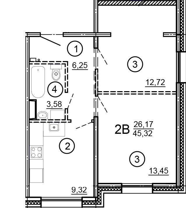 Продажа 2-комнатной квартиры, Тверь, Медовая ул,  9к1