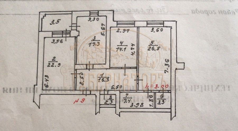 Продажа 3-комнатной квартиры, Тверь, Мусоргского ул,  17