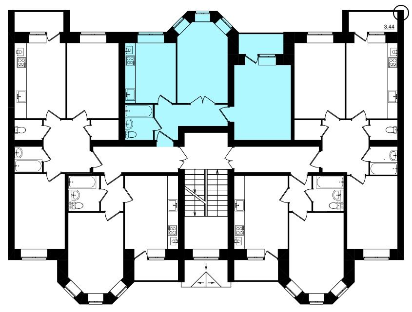 Продажа 2-комнатной новостройки, Кострома, Московская ул,  100