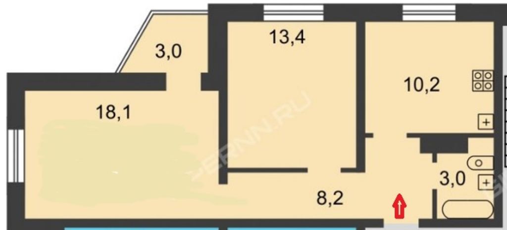 Продажа 2-комнатной квартиры, Нижний Новгород, Бурнаковская ул,  107