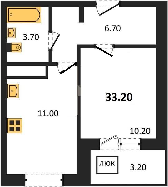 Продажа 1-комнатной новостройки, Владимир, Добросельская ул,  178