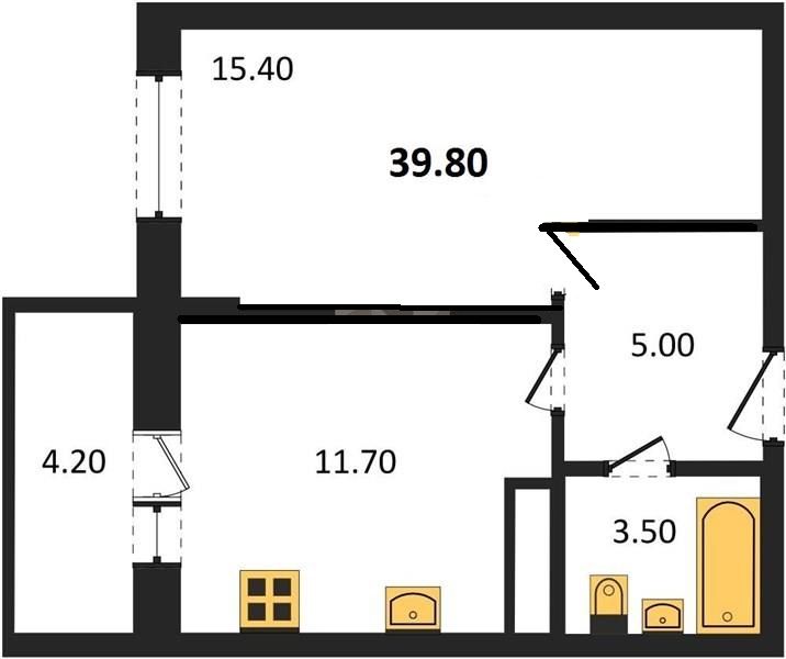 Продажа 1-комнатной новостройки, Владимир, Добросельская ул,  178