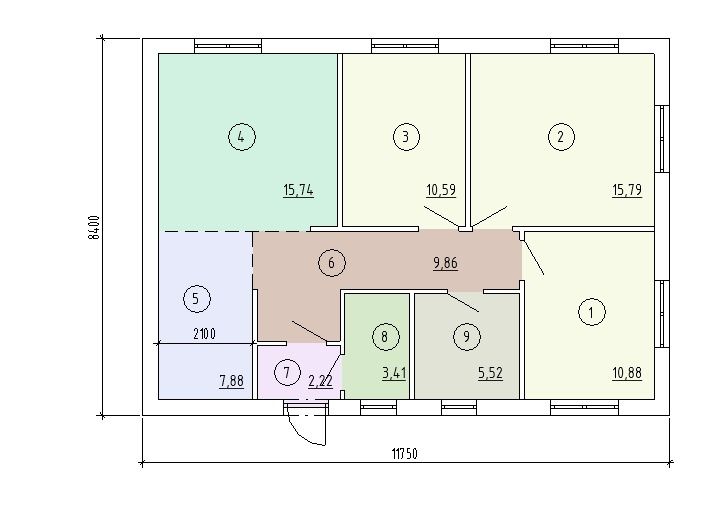 Продажа дома, 86м <sup>2</sup>, 10 сот., Вятчинки, зеленая,  16