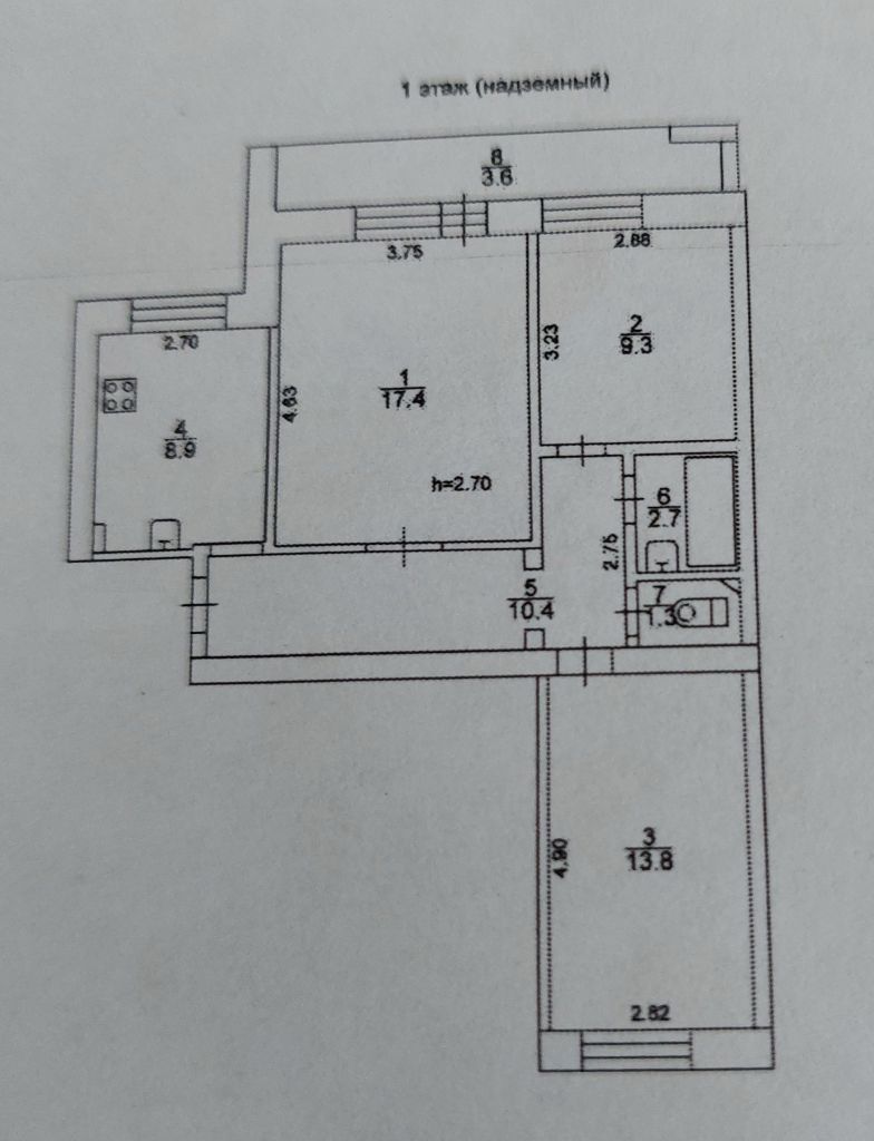 Продажа 3-комнатной квартиры, Тверь, Можайского ул,  75