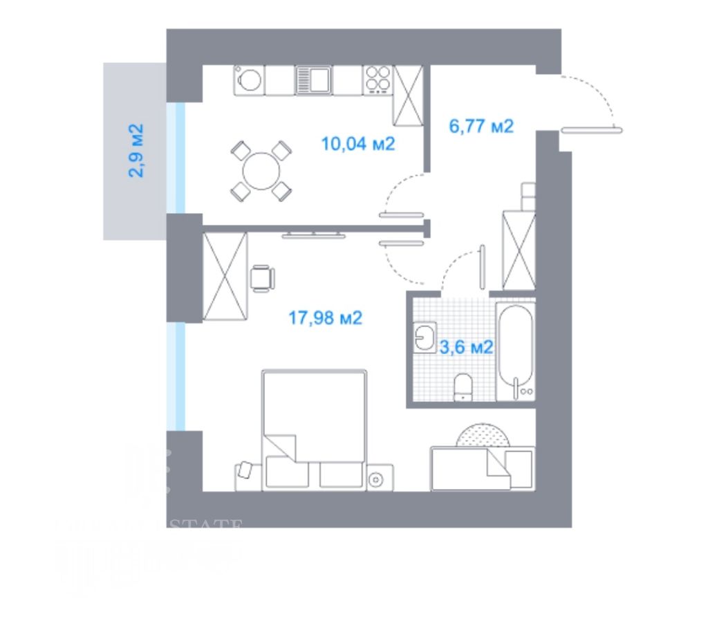 Продажа 1-комнатной квартиры, Красный Бор, Большая Заозерная ул,  37