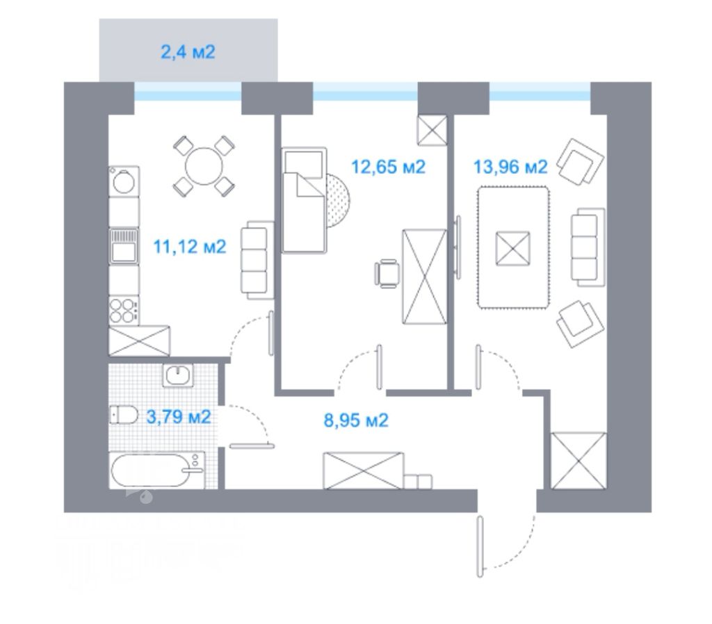 Продажа 2-комнатной квартиры, Красный Бор, Большая Заозерная ул,  37