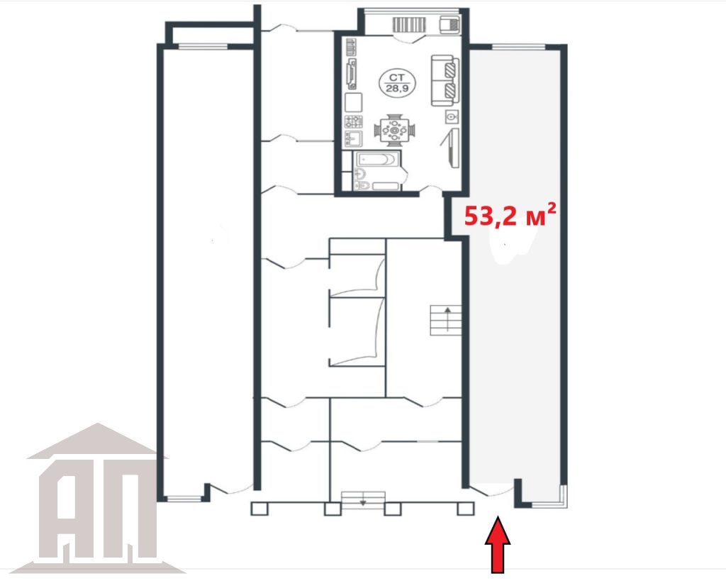 Аренда коммерческой недвижимости, 53м <sup>2</sup>, Тверь, Левитана ул,  58к4