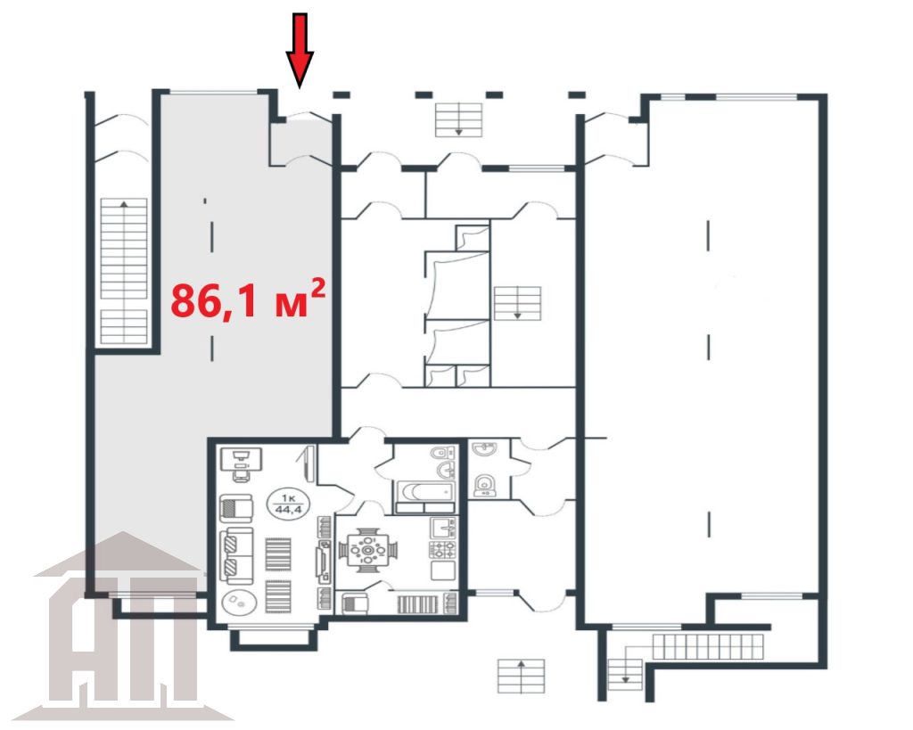 Аренда коммерческой недвижимости, 86м <sup>2</sup>, Тверь, Левитана ул,  58к3