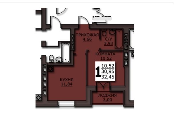 Продажа 1-комнатной квартиры, Иваново, Куликова ул,  8