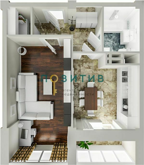 Продажа 1-комнатной квартиры, Пятигорск, Березовый пер,  13к2