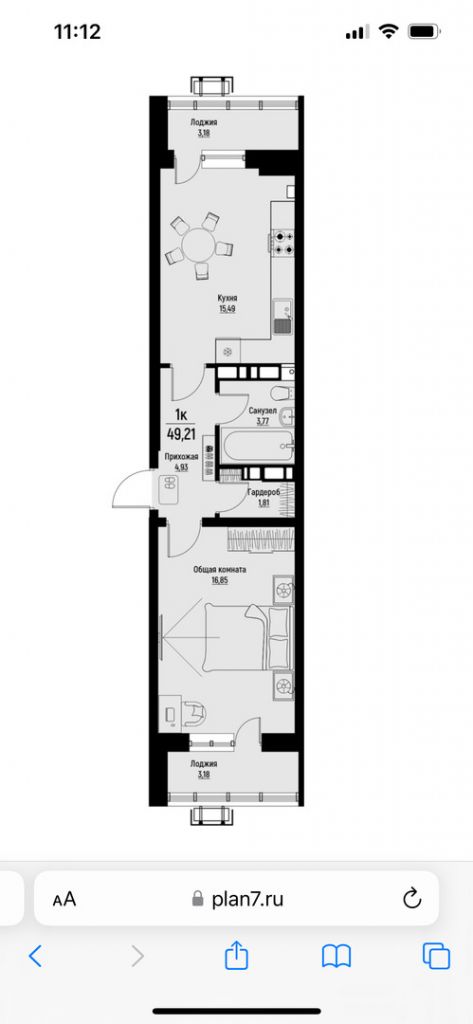 Продажа 1-комнатной квартиры, Пятигорск, Огородная ул,  39