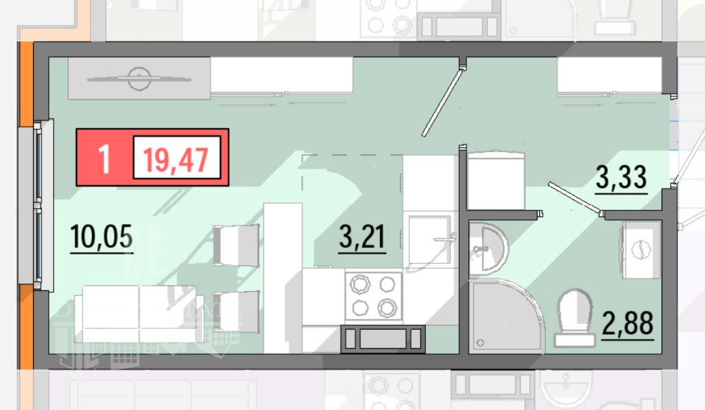 Продажа 1-комнатной квартиры, Ярославль, Шандорная ул,  14