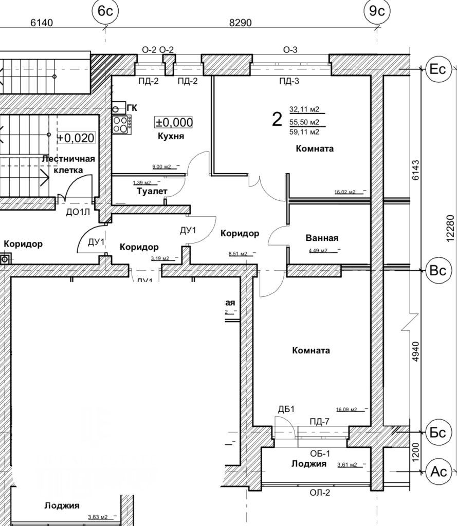 Продажа 2-комнатной квартиры, Ермолово, Славянская ,  7