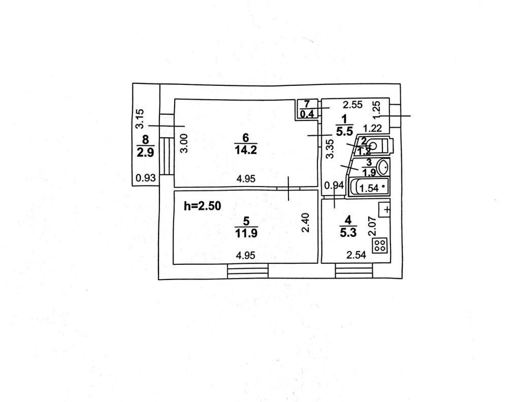 Продажа 2-комнатной квартиры, Энгельс, Ленинградская 2-я ул,  53