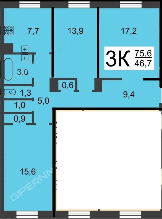 Продажа 3-комнатной квартиры, Нижний Новгород, Страж Революции ул,  29