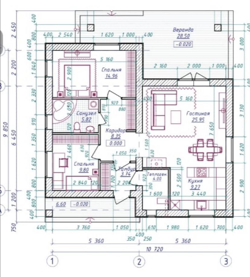 Продажа дома, 107м <sup>2</sup>, 7 сот., Беляницы, Луговая