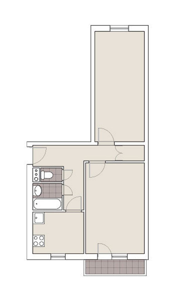 Продажа 2-комнатной квартиры, Новомосковск, Донская ул,  3