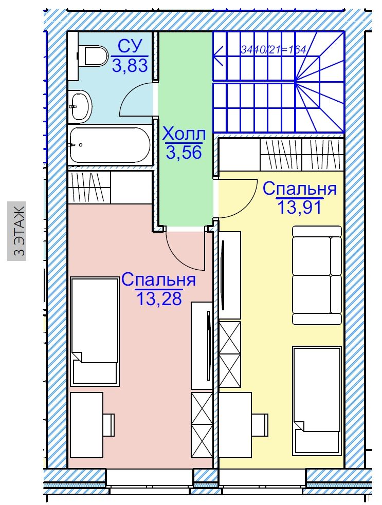 Продажа 3-комнатной новостройки, Афонино, Европейская ул,  20