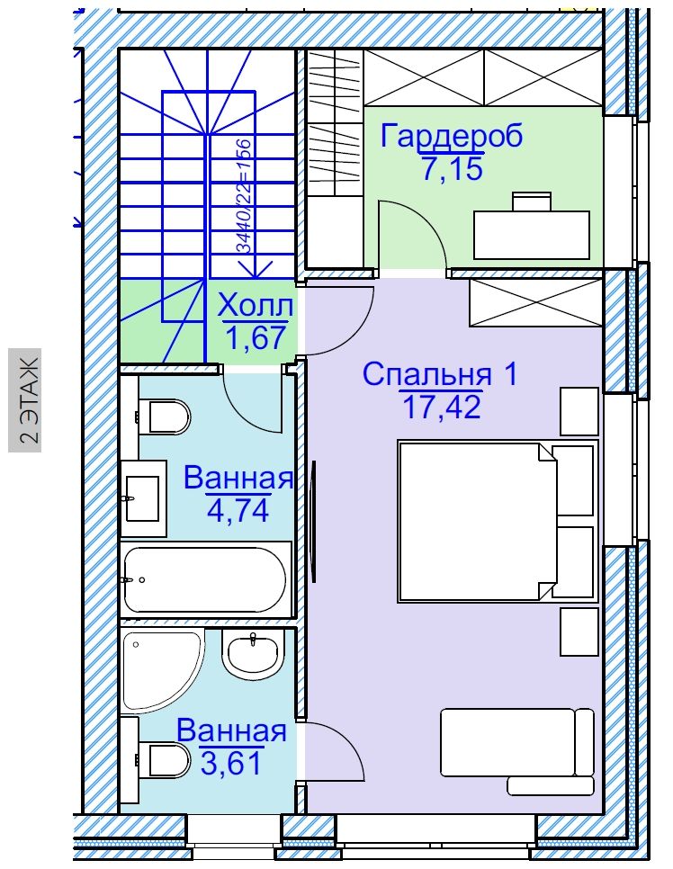 Продажа 3-комнатной новостройки, Афонино, Европейская ул,  20