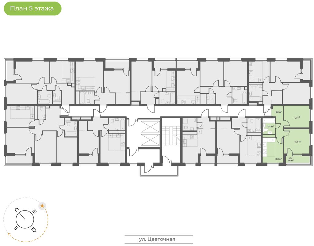 Продажа 2-комнатной новостройки, Тверь, Красина ул