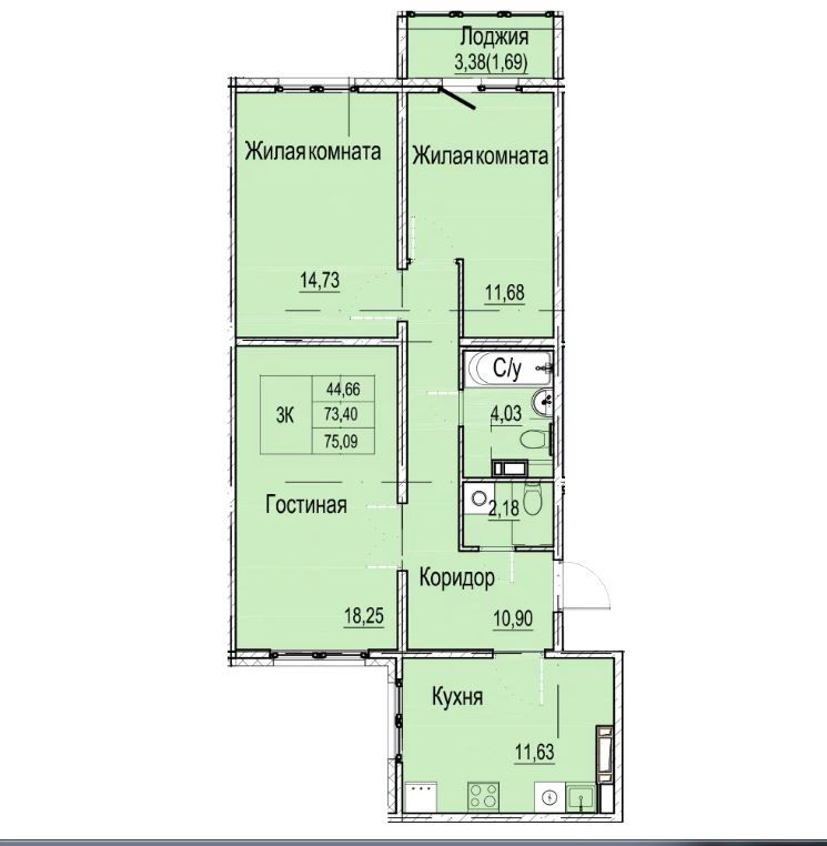 Продажа 3-комнатной новостройки, Нижний Новгород, Вязниковская ул,  5