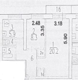 Продажа 2-комнатной квартиры, Москва, Адмирала Макарова ул,  9А