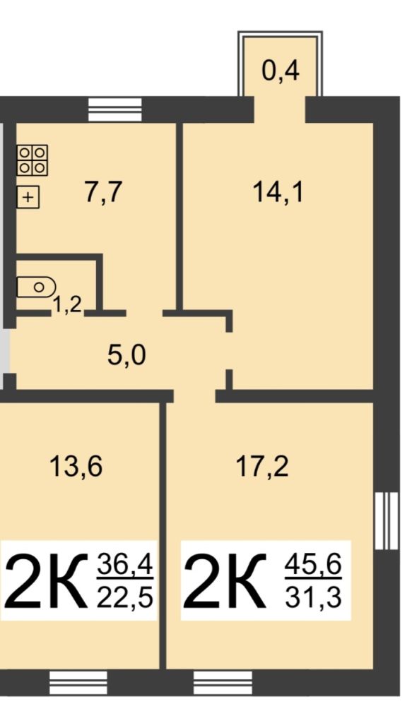 Продажа 2-комнатной квартиры, Нижний Новгород, Баренца ул,  13