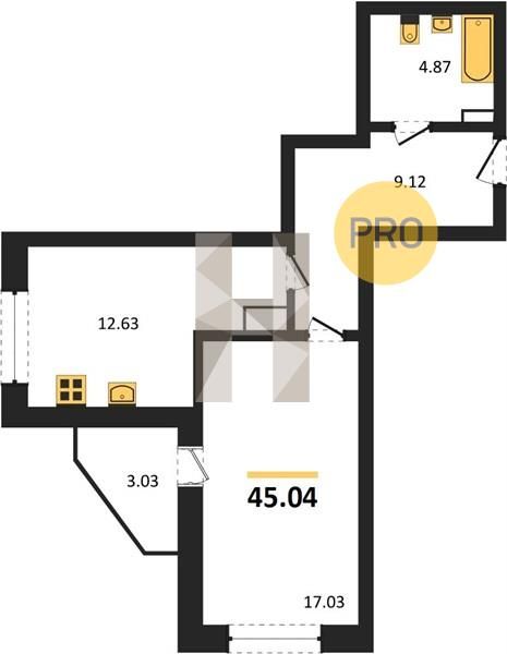 Продажа 1-комнатной квартиры, Владимир, Лакина ул,  2б