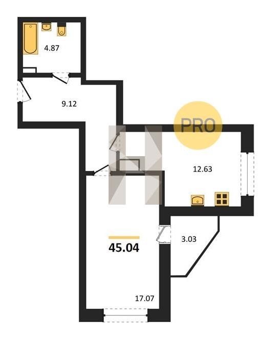 Продажа 1-комнатной квартиры, Владимир, Лакина ул,  2б