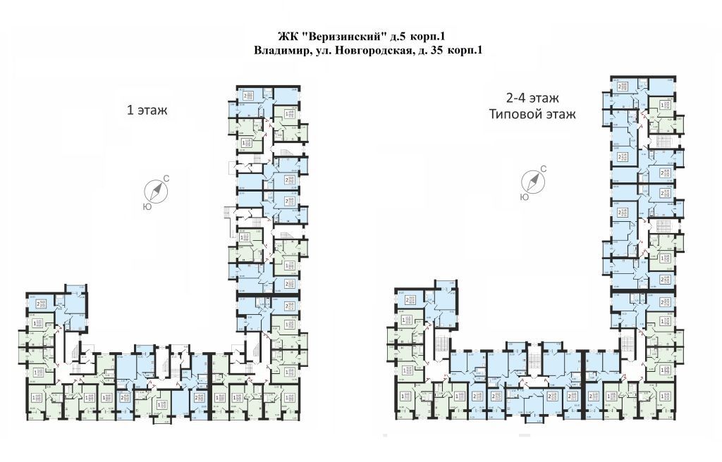 Продажа 2-комнатной квартиры, Владимир, Новгородская ул,  35 корп 2