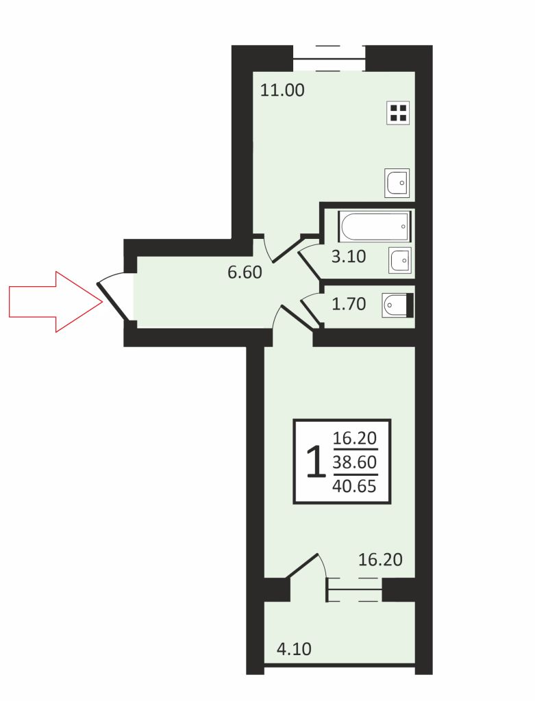 Продажа 1-комнатной квартиры, Владимир, Новгородская ул,  35 корп 2